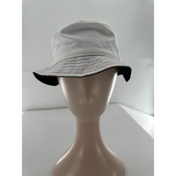 Vineyard Vines Girls Reversible Bucket Hat Deep Bay One Size Rainbow Stitching - Picture 7 of 9